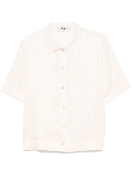  Fendi Ff-jacquard Shirt - Pink 