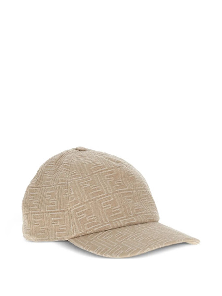 Fendi Ff Motif Baseball Cap - Neutrals 