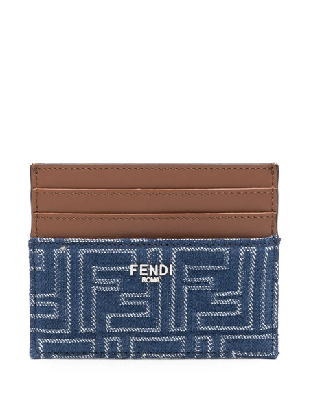  Fendi Ff-motif Wallet - Blue 