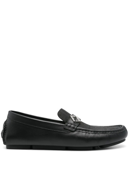  Fendi Ff Squared Loafers - Black 