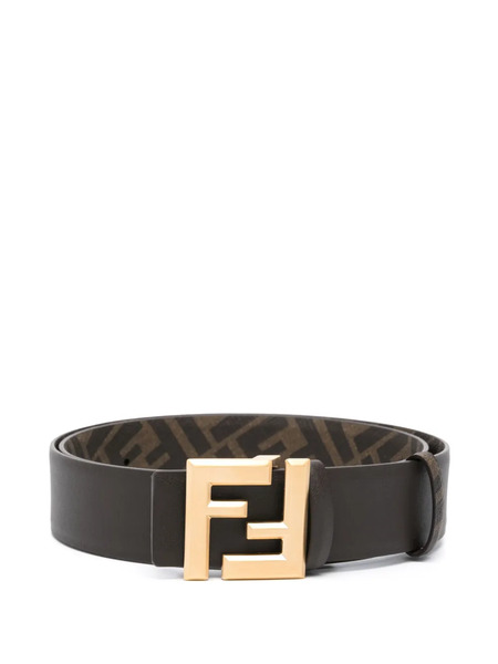  Fendi Ff Squared Reversible Belt - Brown 