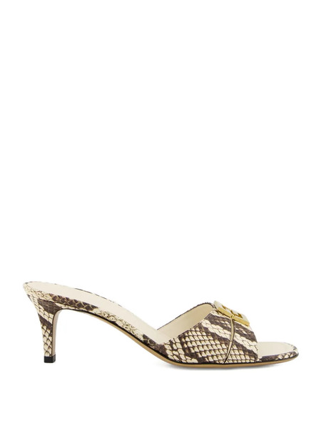  Fendi Fold Sandals - Neutrals 