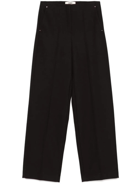  Fendi Grain-de-poudre Wool Trousers - Purple 
