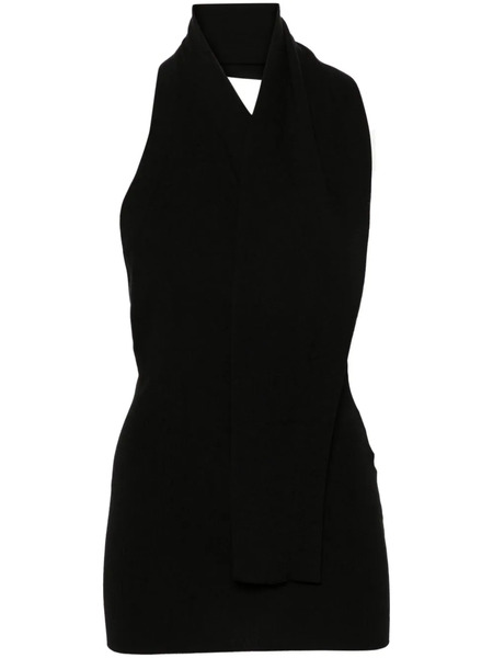  Fendi Halterneck Knitted Top - Black 