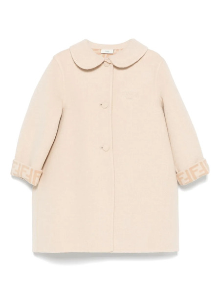  Fendi Kids A-line Coat - Neutrals 