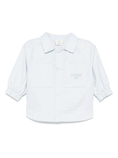  Fendi Kids Ff-jacquard Jacket - Blue 