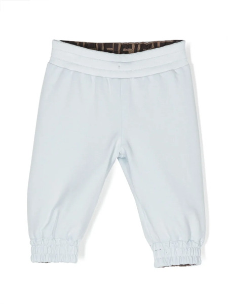  Fendi Kids Ff-logo Elasticated Track Pants - Blue 
