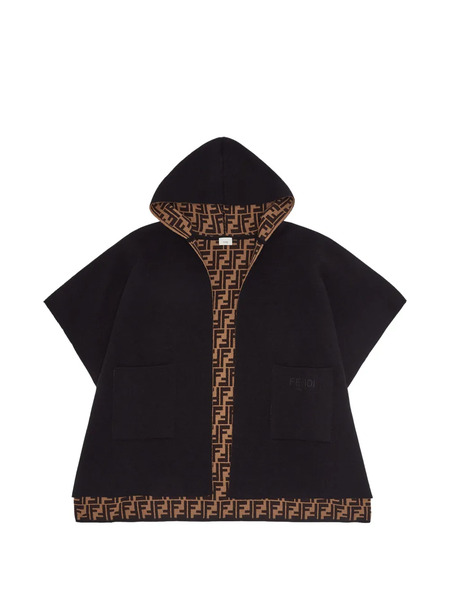  Fendi Kids Hooded Jacket - Black 