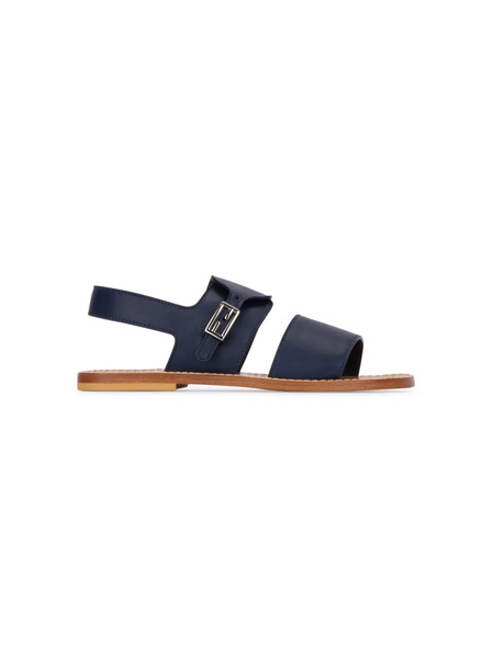  Fendi Kids Leather Sandals - Blue 