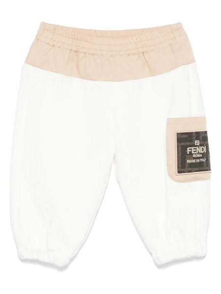  Fendi Kids Logo-patch Track Pants - White 