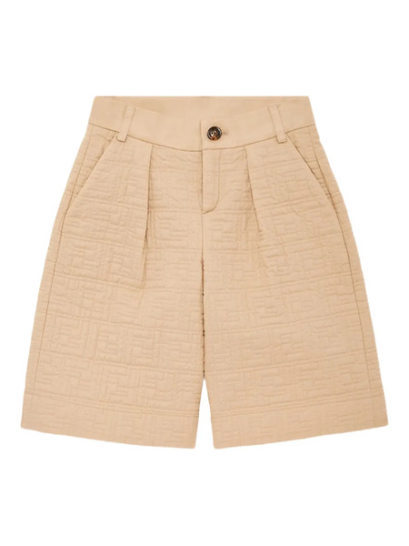  Fendi Kids Monogram-pattern Shorts - Brown 