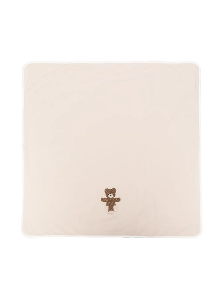  Fendi Kids Teddy Bear Logo-embroidered Blanket - Neutrals 