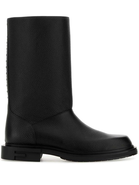  Fendi Knee-length Leather Boots - Black 