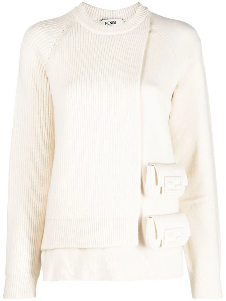  Fendi Layered Utility Pocket Jumper - Neutrals 