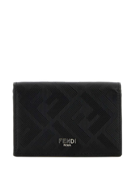  Fendi Leather Cardholder - Black 
