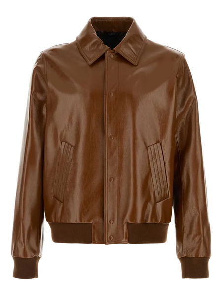  Fendi Leather Jacket - Brown 