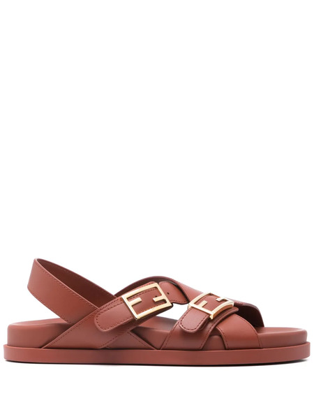  Fendi Leather Sandals - Red 