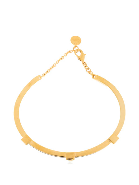  Fendi Logo Bangle Bracelet - Gold 