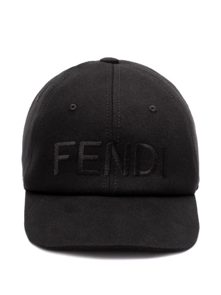  Fendi Logo-embroidered Baseball Cap - Black 