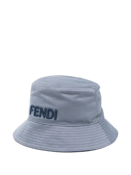  Fendi Logo-embroidered Bucket Hat - Blue 