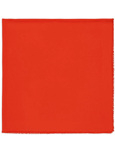  Fendi Logo-embroidered Silk Shawl 