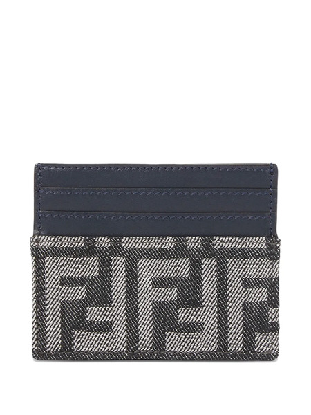  Fendi Logo-monogram Cardholder - Grey 