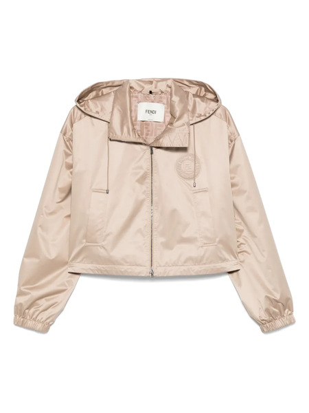  Fendi Logo-patch Jacket - Neutrals 