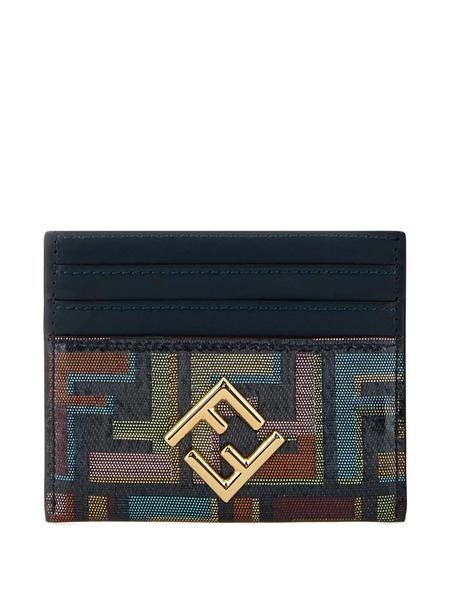 Fendi Logo-plaque Card Holder - Blue 