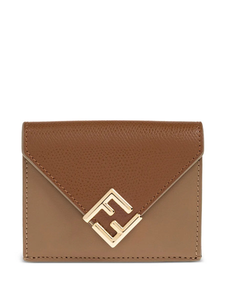  Fendi Logo-plaque Wallet - Brown 