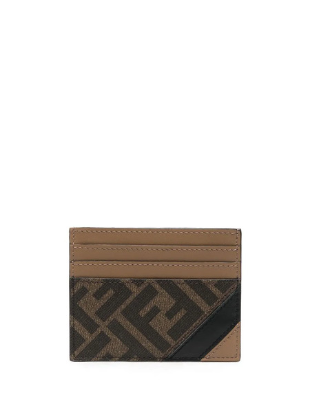  Fendi Logo-print Cardholder - Brown 