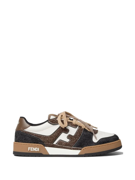  Fendi Logo Sneakers - Brown 
