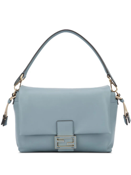  Fendi Mamma Baguette Medium Drawstring Shoulder Bag - Blue 