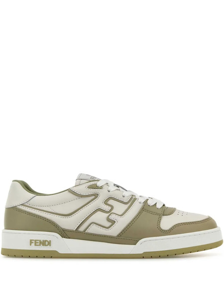  Fendi Match Logo-patch Sneakers - Green 