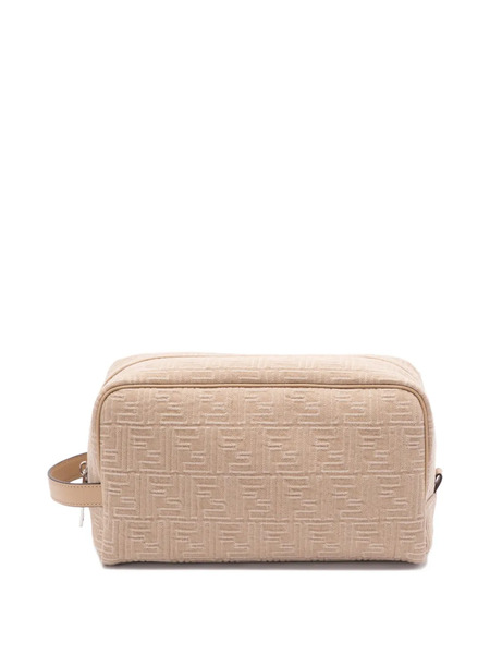  Fendi Medium Cotton Toiletry Case - Neutrals 