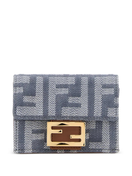  Fendi Mini Denim Baguette Bag - Blue 