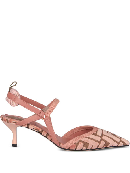  Fendi 55mm Colibrì Lit Slingback Pumps - Pink 