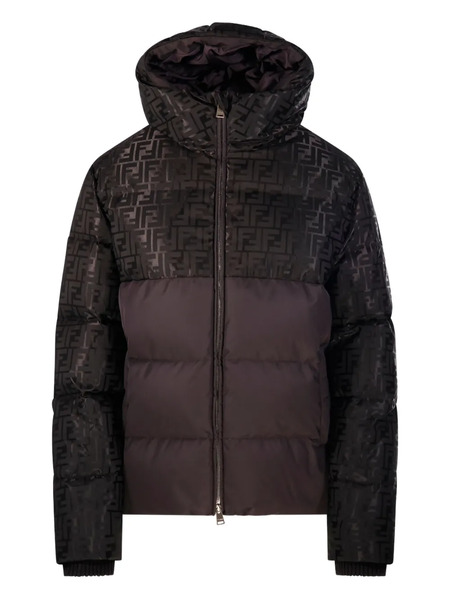  Fendi Monogram Hooded Jacket - Brown 