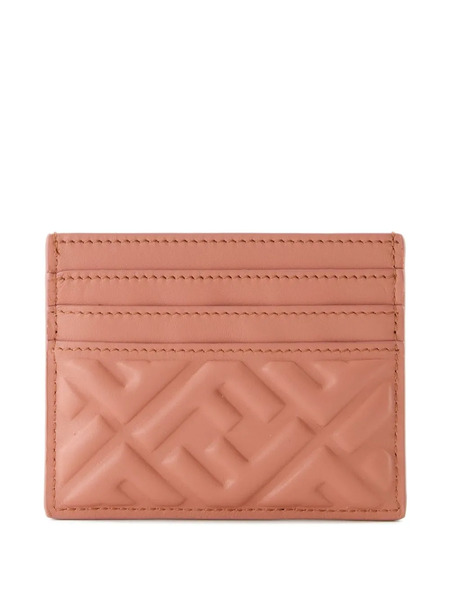  Fendi Monogrammed Cardholder - Pink 