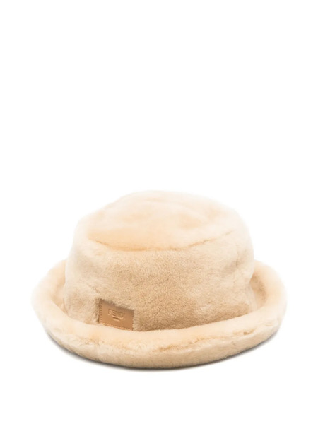  Fendi Montone Bucket Hat - Neutrals 