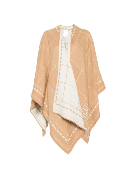  Fendi Patterned Cape - Neutrals 