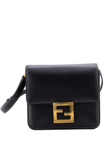  Fendi Pre-owned Fab Leather Shoulder Bag - Black 