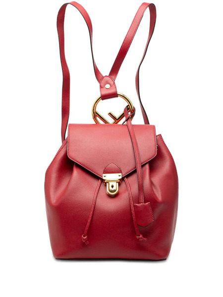  Fendi Pre-owned 2010-2026 Leather F Is Fendi Backpack - Red 