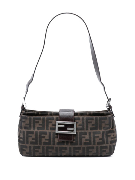  Fendi Pre-owned 2000-2010 Zucca Canvas Shoulder Bag - Brown 