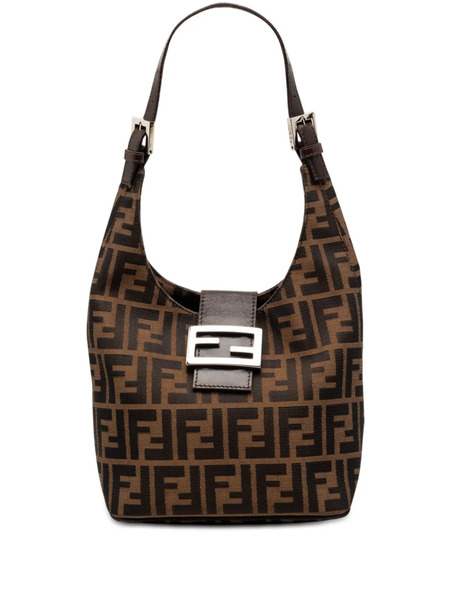  Fendi Pre-owned 2000-2010 Zucca Canvas Shoulder Bag - Brown 