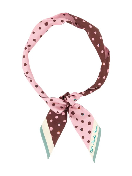  Fendi Printed Scarf - Pink 