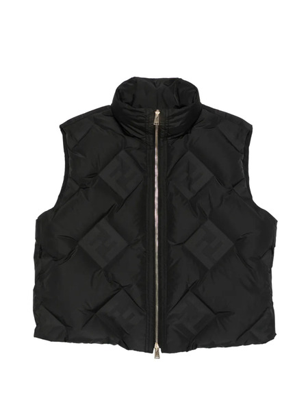  Fendi Quilted-pattern Jacket - Black 