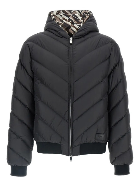  Fendi Reversible Quilted Jacket - Black 