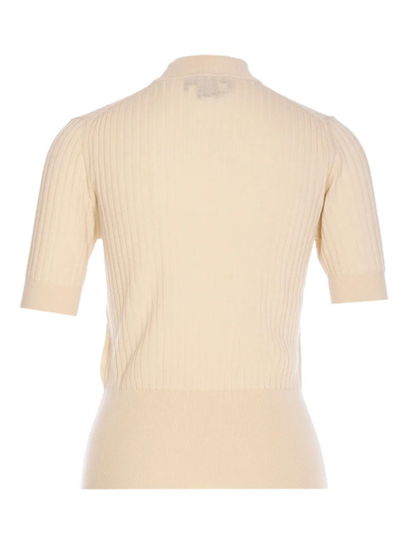  Fendi Ribbed High-neck Sweater - Neutrals 