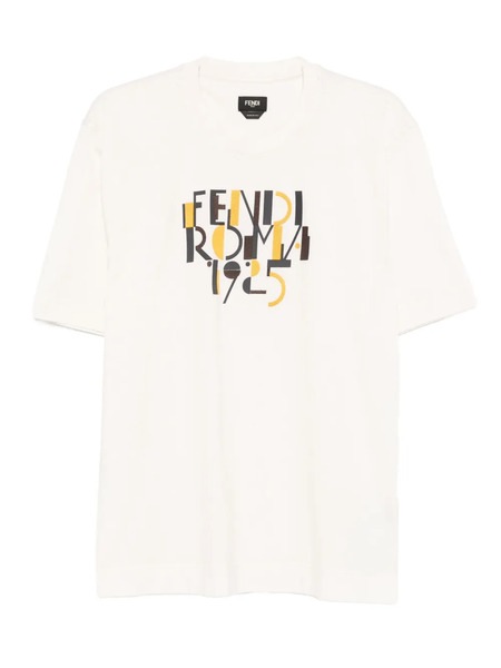  Fendi Roma 1925 Graphic T-shirt - Neutrals 
