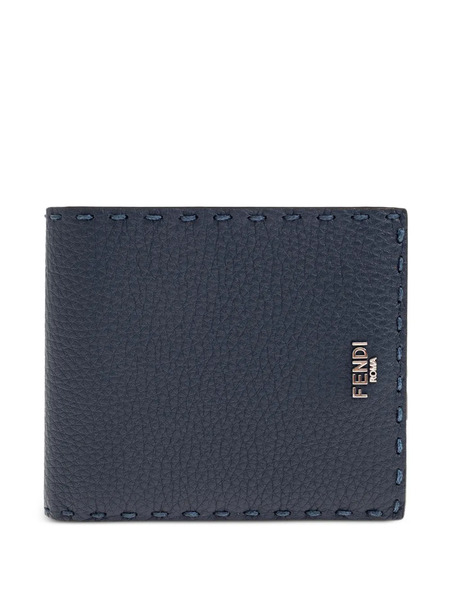  Fendi Selleria Leather Wallet - Blue 